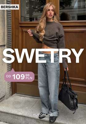 Bershka - gazetka promocyjna Swetry damskie od czwartku 01.10 