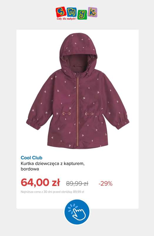 Smyk - gazetka promocyjna Kurtki przejściowe dla dzieci od czwartku 01.10  - strona 8