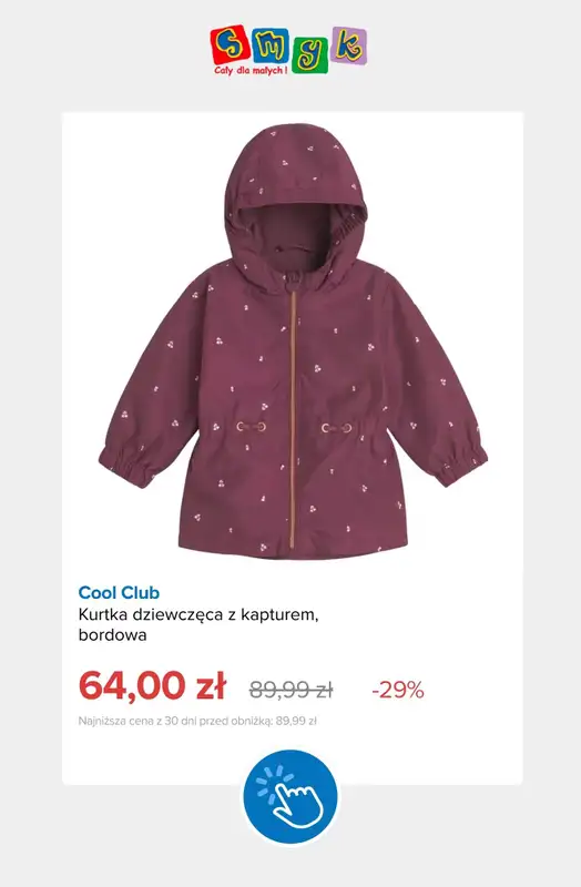 Smyk - gazetka promocyjna Kurtki przejściowe dla dzieci od czwartku 01.10  - strona 8