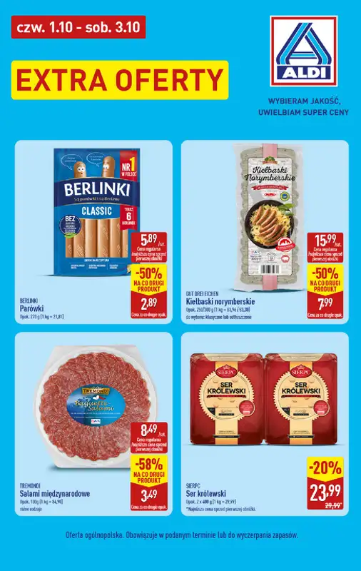 Aldi - gazetka promocyjna Extra oferty! Sprawdź! od czwartku 01.10 do soboty 03.10 - strona 3