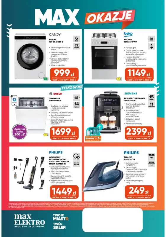 Max Elektro - gazetka promocyjna Gazetka od czwartku 01.10 do środy 28.10 - strona 12