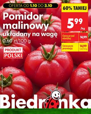 Biedronka - gazetka promocyjna Biedronkowe oszczędności od czwartku od czwartku 01.10 do soboty 03.10 - strona 4