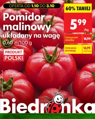 Biedronka - gazetka promocyjna Biedronkowe oszczędności od czwartku od czwartku 01.10 do soboty 03.10 - strona 4