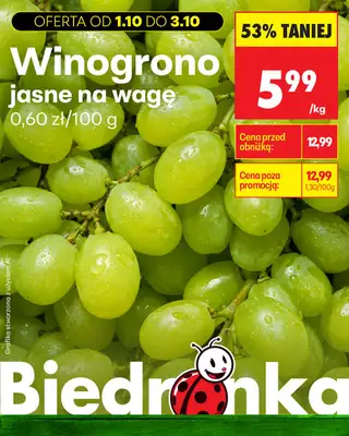 Biedronka - gazetka promocyjna Biedronkowe oszczędności od czwartku od czwartku 01.10 do soboty 03.10 - strona 3