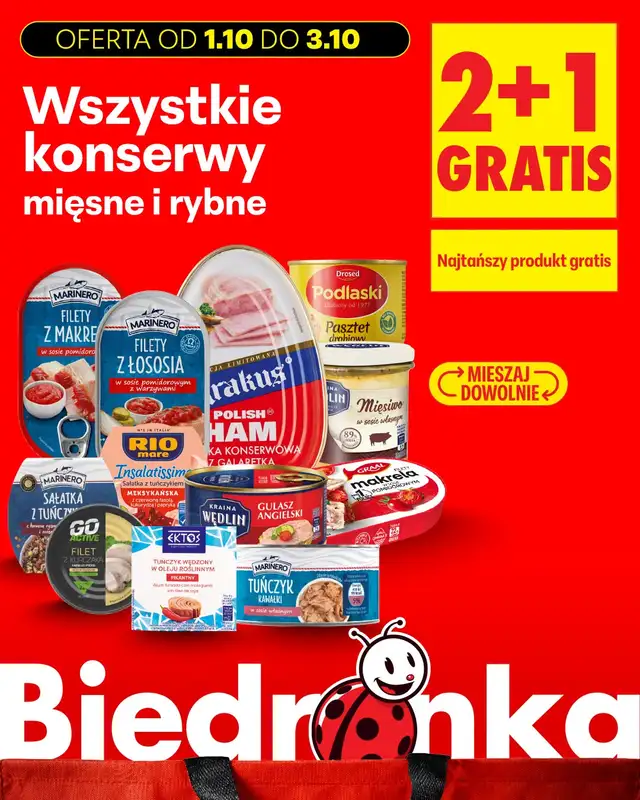 Biedronka - gazetka promocyjna Biedronkowe oszczędności od czwartku od czwartku 01.10 do soboty 03.10 - strona 14