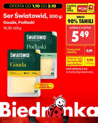 Biedronka - gazetka promocyjna Biedronkowe oszczędności od czwartku od czwartku 01.10 do soboty 03.10 - strona 6