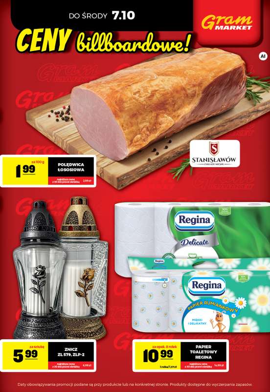 Gram Market - gazetka promocyjna Cały tydzień niskie ceny od piątku 02.10 do środy 07.10 - strona 3