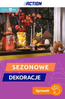 Action - gazetka promocyjna Sezonowe dekoracje od piątku 02.10 do wtorku 06.10