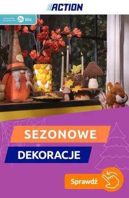 Action - gazetka promocyjna Sezonowe dekoracje od piątku 02.10 do wtorku 06.10