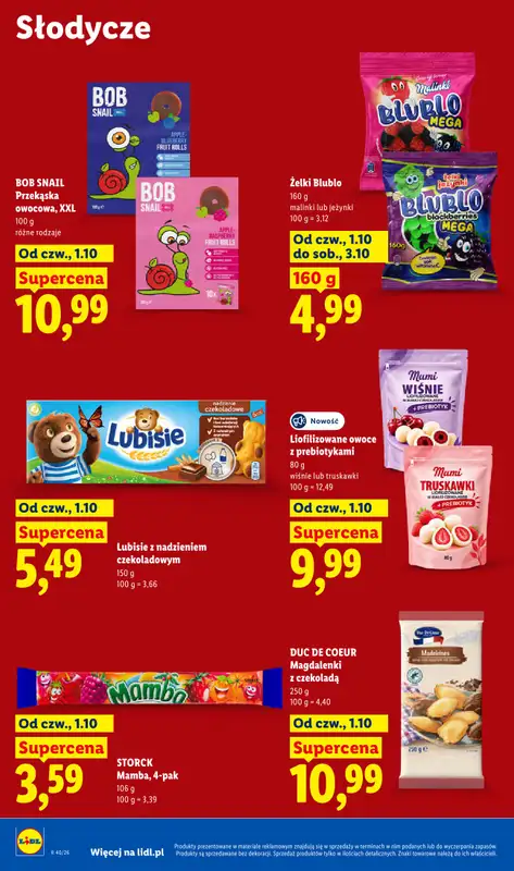 Lidl - gazetka promocyjna Oferta od czwartku od czwartku 01.10 do soboty 03.10 - strona 60