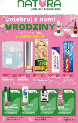 Drogerie Natura - gazetka promocyjna Gazetka od czwartku 01.10 do środy 14.10