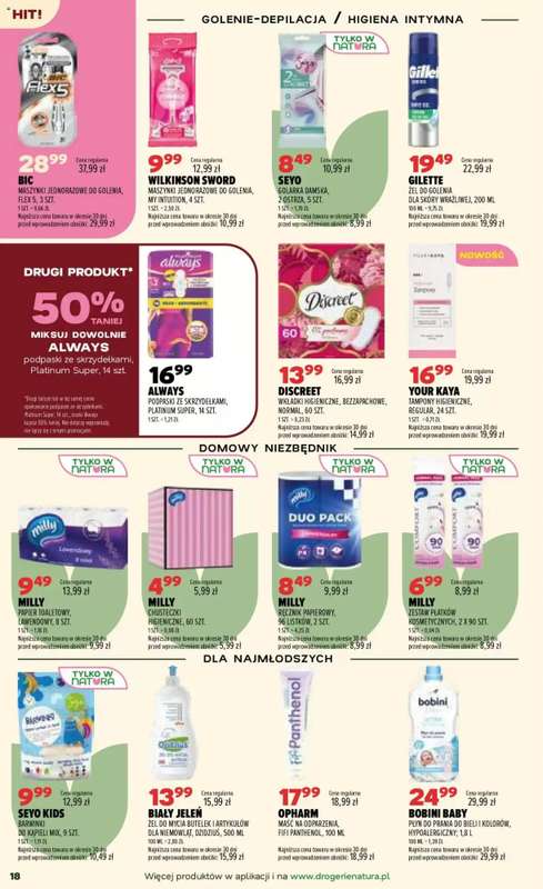 Drogerie Natura - gazetka promocyjna Gazetka od czwartku 01.10 do środy 14.10 - strona 18