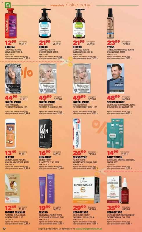 Drogerie Natura - gazetka promocyjna Gazetka od czwartku 01.10 do środy 14.10 - strona 10