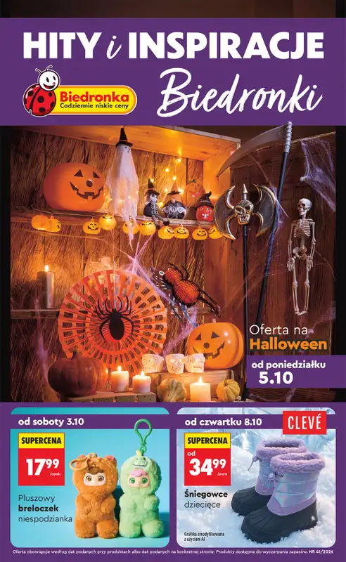 Biedronka - gazetka promocyjna Hity i inspiracje, od 03.10  