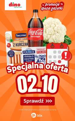 Dino - gazetka promocyjna Specjalna oferta na 02.10.2026 - promocje spoza gazetki od piątku 02.10 do piątku 02.10