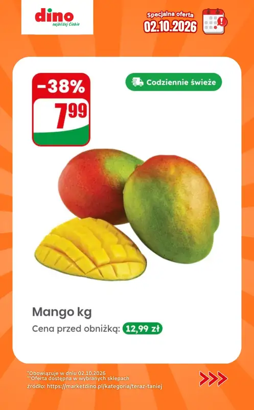 Dino - gazetka promocyjna Specjalna oferta na 02.10.2026 - promocje spoza gazetki od piątku 02.10 do piątku 02.10 - strona 7