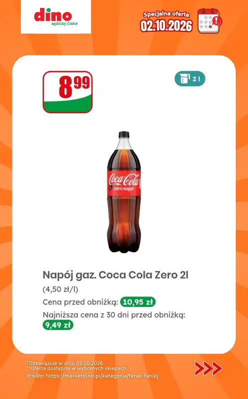 Dino - gazetka promocyjna Specjalna oferta na 02.10.2026 - promocje spoza gazetki od piątku 02.10 do piątku 02.10 - strona 4
