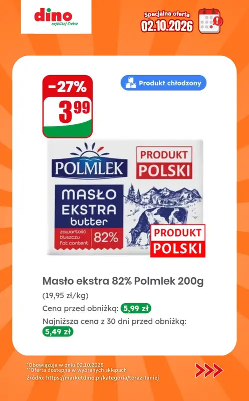 Dino - gazetka promocyjna Specjalna oferta na 02.10.2026 - promocje spoza gazetki   - strona 2