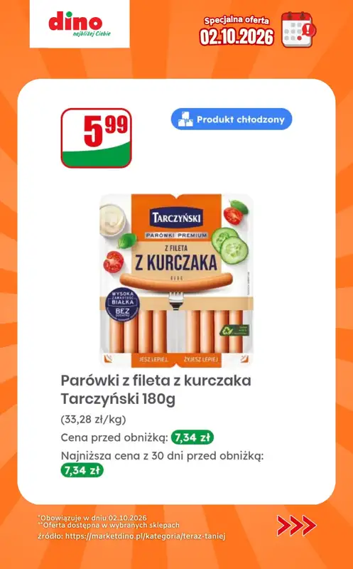 Dino - gazetka promocyjna Specjalna oferta na 02.10.2026 - promocje spoza gazetki od piątku 02.10 do piątku 02.10 - strona 5