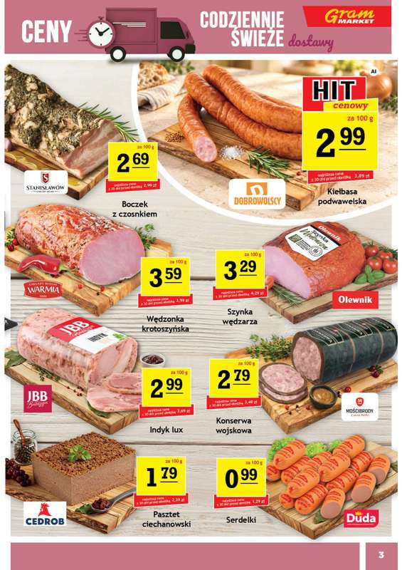 Gram Market - gazetka promocyjna Gazetka od środy 07.10 do wtorku 13.10 - strona 3