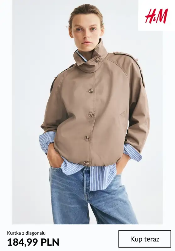 H&M - gazetka promocyjna Kurtki przejściowe - damskie od piątku 02.10  - strona 5