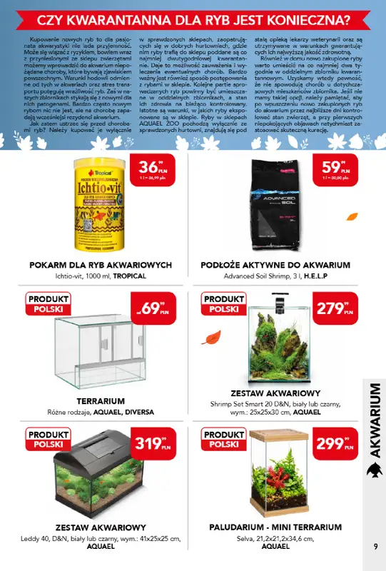 Aquael zoo - gazetka promocyjna Gazetka od piątku 02.10 do soboty 31.10 - strona 9