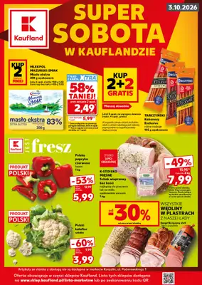 Kaufland - gazetka promocyjna Oferta Kaufland - SUPER SOBOTA od soboty 03.10 do soboty 03.10