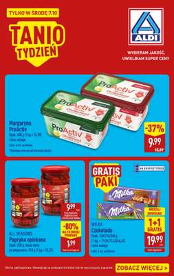 Aldi - gazetka promocyjna Tania ŚRODA w ALDI! od środy 07.10 do środy 07.10