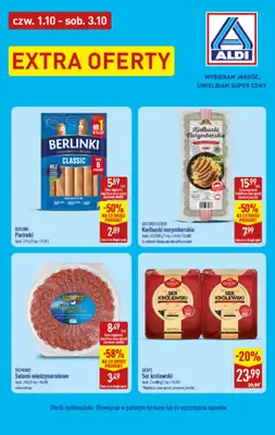 Aldi - gazetka promocyjna Extra oferty! Sprawdź! od czwartku 01.10 do soboty 03.10 - strona 3