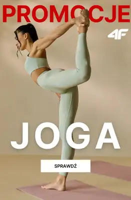 4F - gazetka promocyjna PROMOCJE: odzież do jogi dla niej od soboty 03.10 