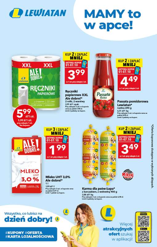 LEWIATAN - gazetka promocyjna Mamy TO w appce od piątku 02.10 do środy 07.10