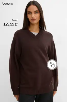 bonprix - gazetka promocyjna SWETRY damskie od piątku 02.10  - strona 6