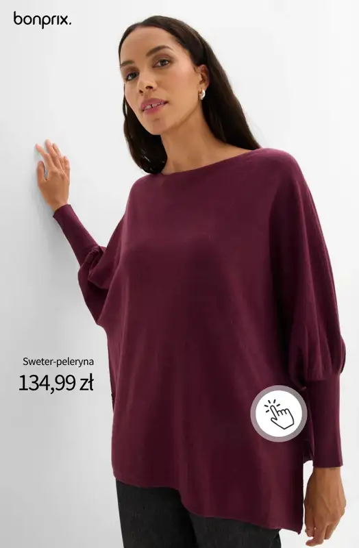 bonprix - gazetka promocyjna SWETRY damskie od piątku 02.10  - strona 8