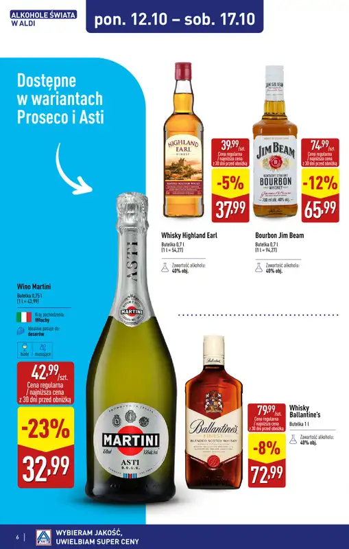Aldi - gazetka promocyjna Świat alkoholi od poniedziałku 05.10 do soboty 31.10 - strona 7