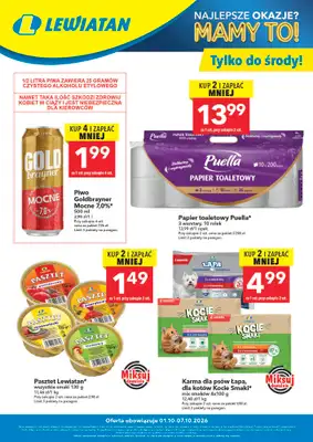 LEWIATAN - gazetka promocyjna W wielopakach taniej! od piątku 02.10 do środy 07.10