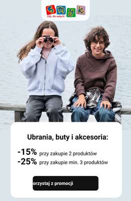 Smyk - gazetka promocyjna Do -25% na wielosztuki od piątku 02.10 