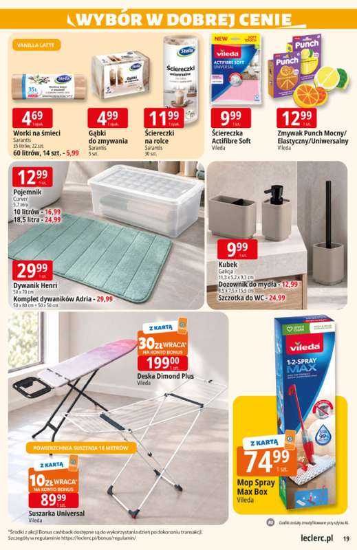 Leclerc - gazetka promocyjna Oferta E.Leclerc od wtorku 06.10 do soboty 17.10 - strona 19