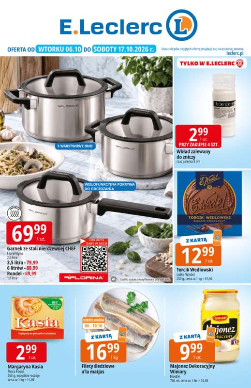 Leclerc - gazetka promocyjna Oferta E.Leclerc od wtorku 06.10 do soboty 17.10