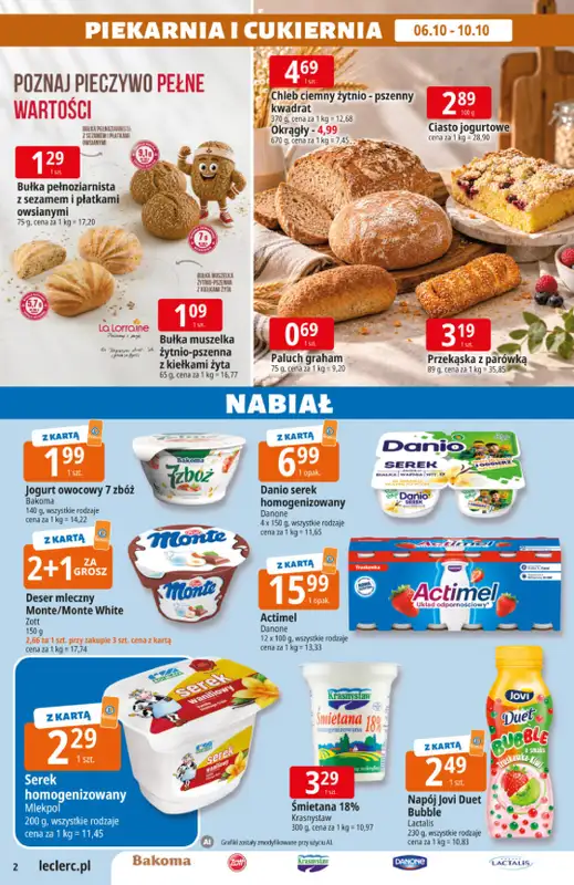 Leclerc - gazetka promocyjna Oferta E.Leclerc od wtorku 06.10 do soboty 17.10 - strona 2