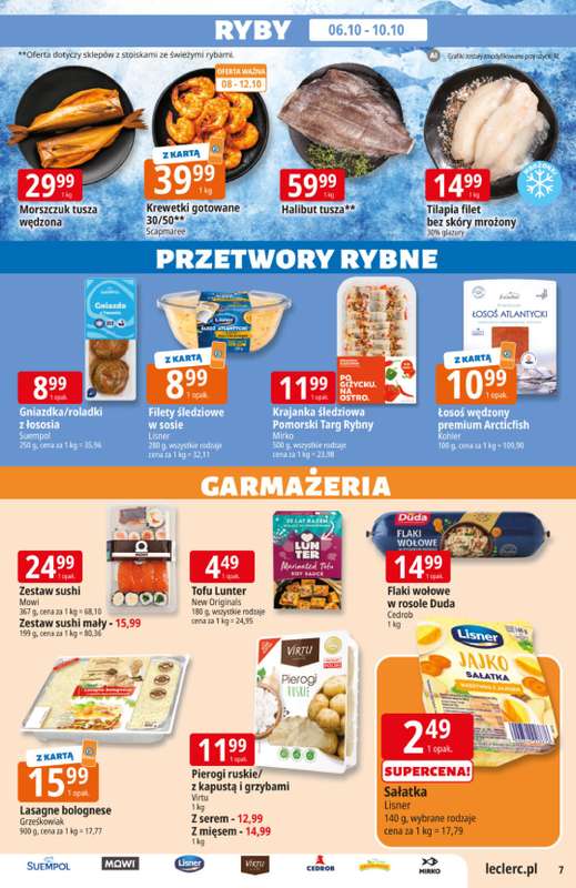 Leclerc - gazetka promocyjna Oferta E.Leclerc od wtorku 06.10 do soboty 17.10 - strona 7