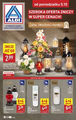 Aldi - gazetka promocyjna Światełko pamięci od poniedziałku 05.10 do soboty 10.10