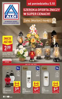 Aldi - gazetka promocyjna Światełko pamięci od poniedziałku 05.10 do soboty 10.10