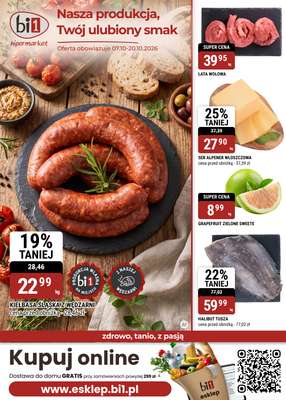 bi1 - gazetka promocyjna Gazetka Białystok I Nasza produkcja, Twój ulubiony smak od środy 07.10 do wtorku 20.10