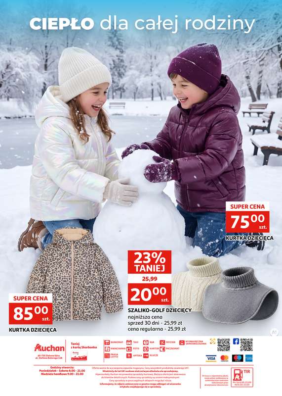 Auchan - gazetka promocyjna Gazetka Zielona Góra I Kiedy przychodzi zima ... Czas się otulić od środy 07.10 do wtorku 27.10 - strona 9