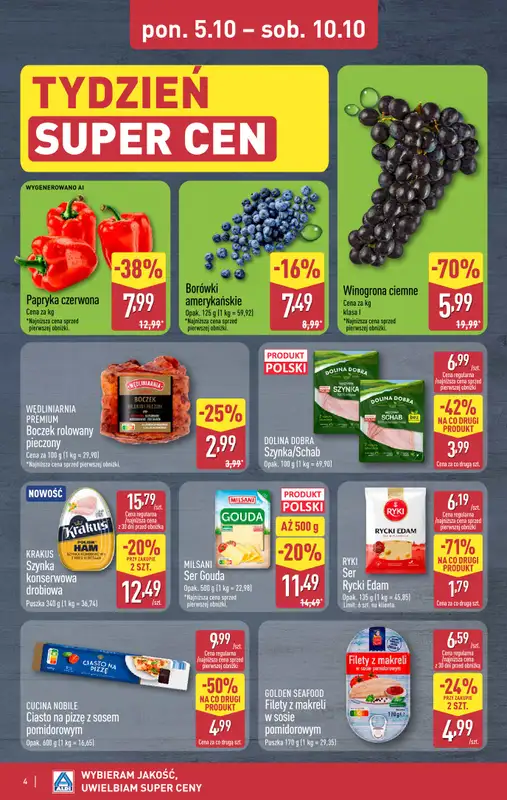 Aldi - gazetka promocyjna Weekend super cen w Aldi! od czwartku 08.10 do soboty 10.10 - strona 4