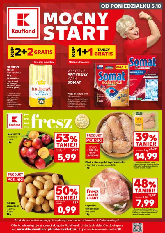 Kaufland - gazetka promocyjna Mocny Start od poniedziałku 05.10 do środy 07.10