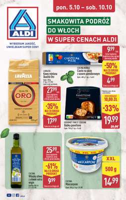 Aldi - gazetka promocyjna Podróż do Włochy w super cenach Aldi! od poniedziałku 05.10 do soboty 10.10
