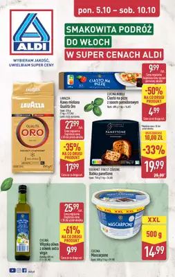 Aldi - gazetka promocyjna Podróż do Włochy w super cenach Aldi! od poniedziałku 05.10 do soboty 10.10
