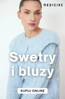 Medicine - gazetka promocyjna Ciepłe swetry i bluzy dla niej od piątku 02.10 do poniedziałku 12.10