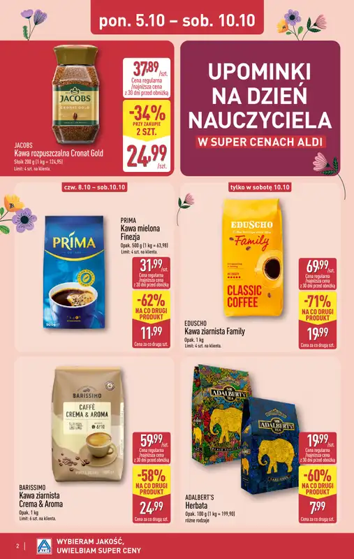 Aldi - gazetka promocyjna Upominki na Dzień Nauczyciela w super cenach!   - strona 2